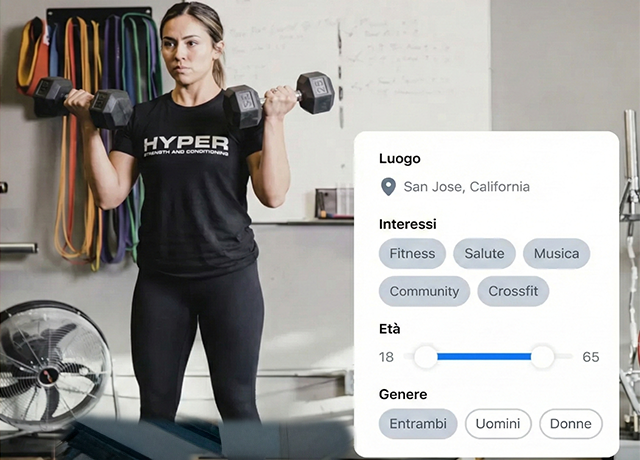 risultati campagna Facebook Ads palestra San Jose