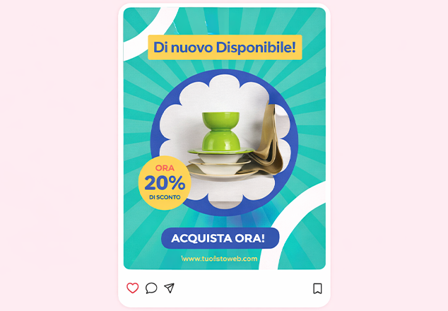 inserzione Facebook disponibilità prodotto o servizio