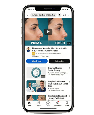 annuncio Google Ads per chirurgo plastico