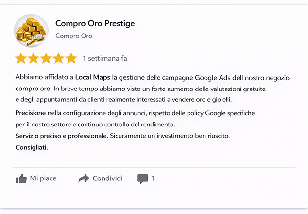 video Google Ads compro oro