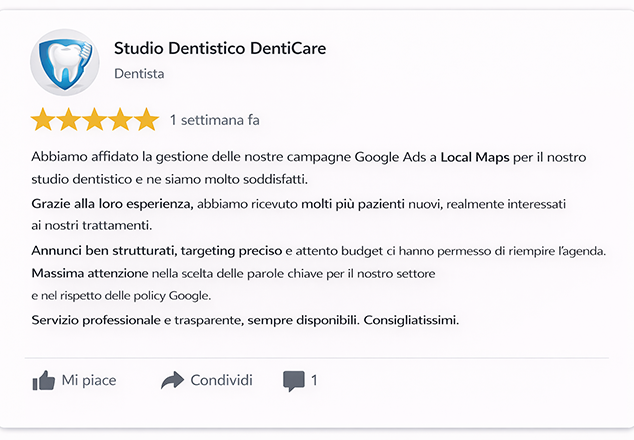 video Google Ads studio dentistico