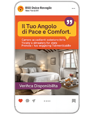 annuncio Instagram Ads per bed and breakfast
