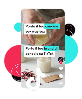 Annuncio TikTok candele artigianali profumate