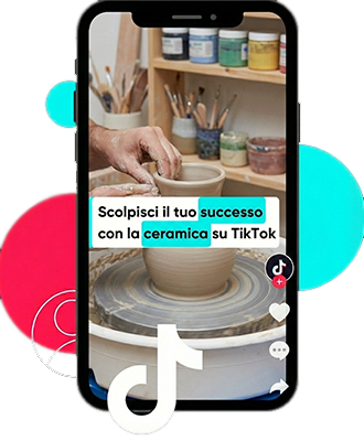 Annuncio TikTok ceramica artigianale pottery