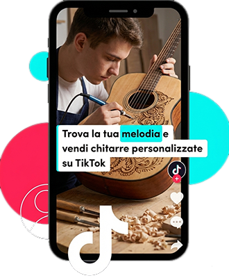 Annuncio TikTok chitarre strumenti musicali liuteria