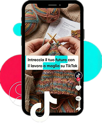 Annuncio TikTok abbigliamento maglieria moda