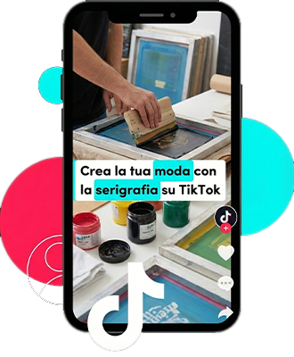 Annuncio TikTok serigrafia stampa personalizzata magliette