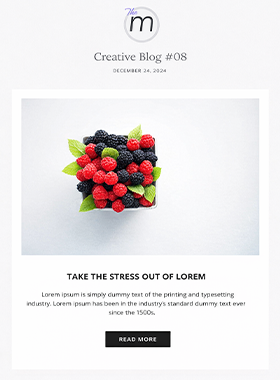 Template email newsletter moderna minimale