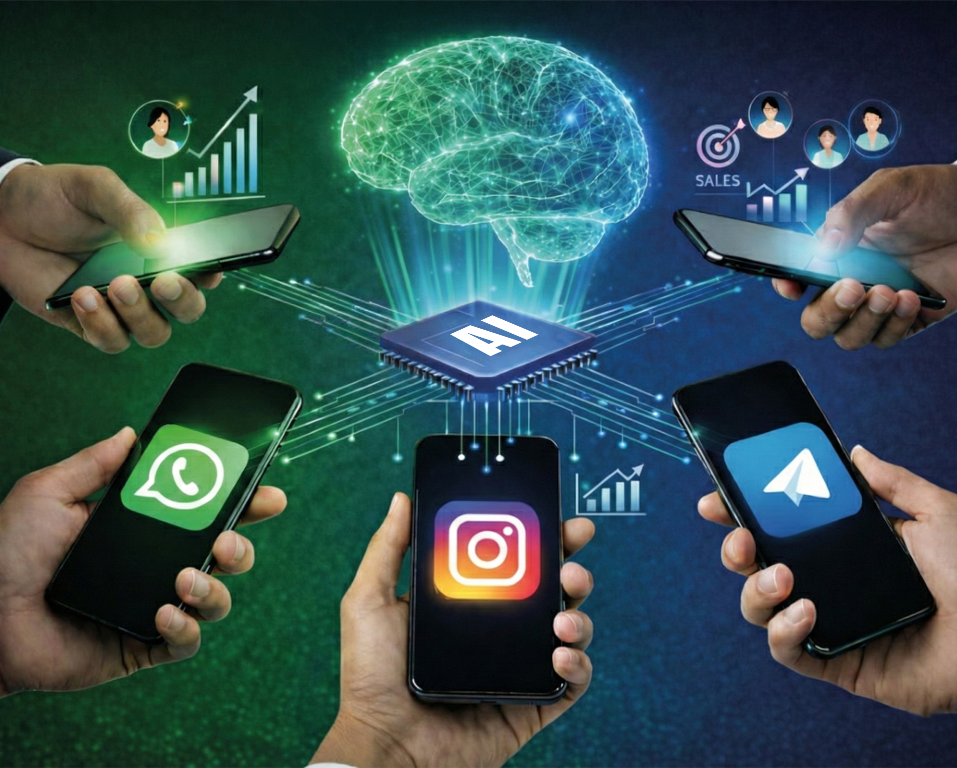 dashboard CRM WhatsApp Business AI Local Chat