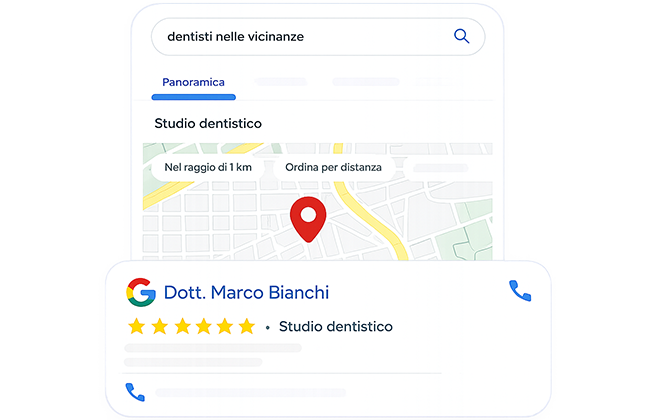 Schermata autorevolezza aziendale su Google