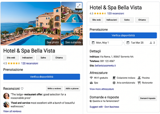 google profile business hotel