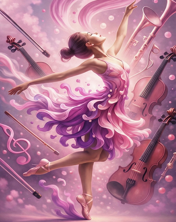 design illustrazione ballerina personalizzato