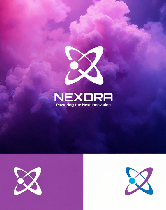esempio logo professionale Nexora